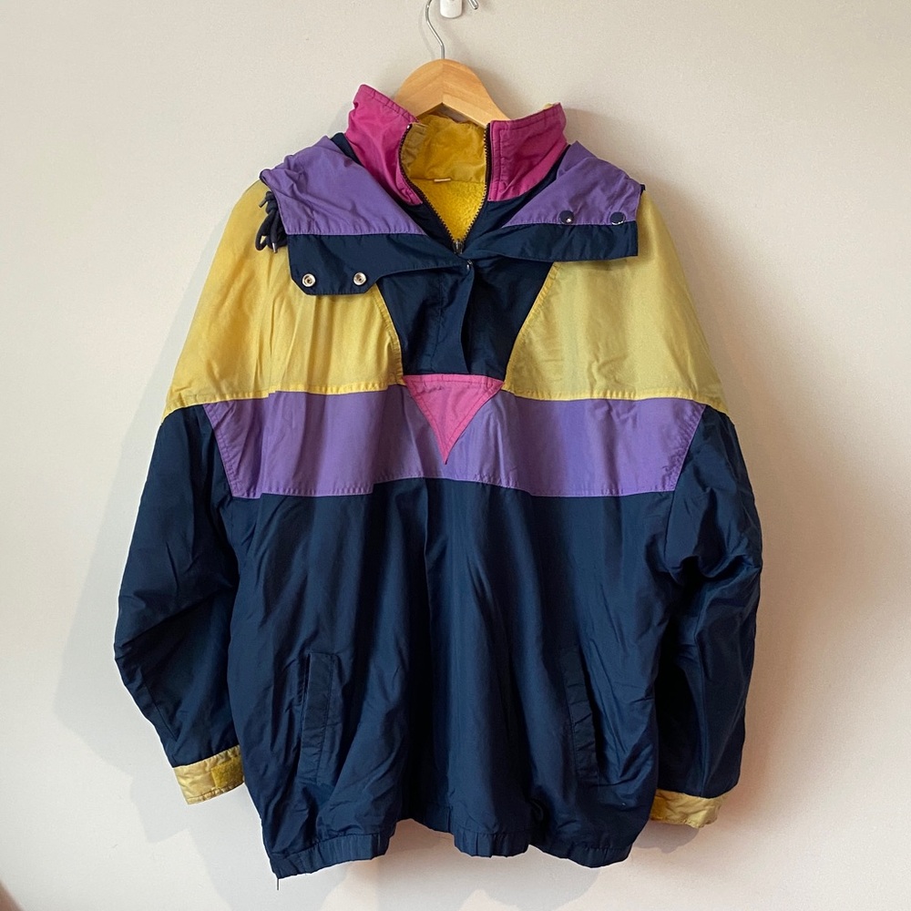Colorful Vintage Pullover Jacket